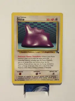 Ditto 18/62 - Fossil - Non Holo Rare - WOTC Pokemon Card TCG - LP- - Image 1
