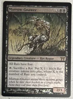 MtG Marrow-Gnawer *Foil* Mystery/List WotC Rare Black unplayed NM - Image 2