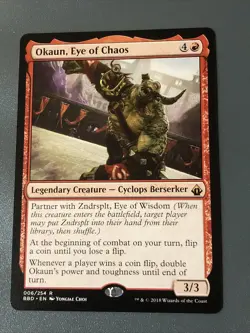 Okaun Eye Of Chaos X1 Battlebond Ex Cond See Pics Front/back - Image 1