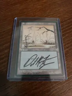 MTG MOX RUBY Sketch Dan Frazier Altered Autographed Signed ART MTG Magic COLLAGE - Image 2