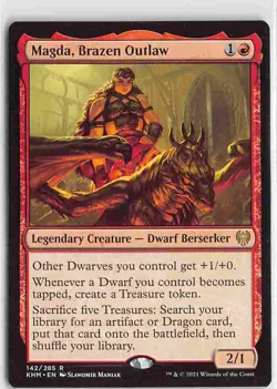 Kaldheim R Normal 142 Magda, Brazen Outlaw - Image 1