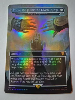 Three Rings for the Elven-Kings - Rings of Brighthearth LOTR MTG - NM - Image 1