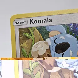 🌀 Swirl Pokemon TCG Sun & Moon Komala SM41 Black Star Promo Cosmos Holo NM - Image 2