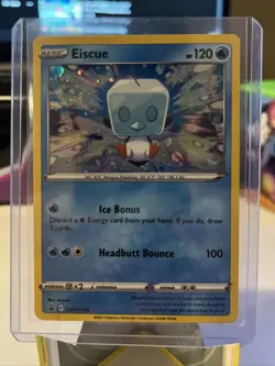 Eiscue SWSH128 - Pokemon TCG Black Star Promo Card W/SWIRL Evolving Skies - NM - Image 2
