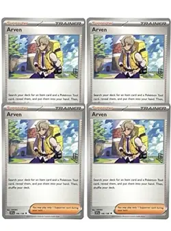 Pokemon Arven x4 166/198 Or 186/197 Item Card Playset - Image 1