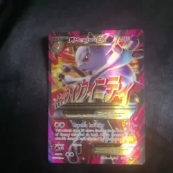 Mega M Mewtwo EX 160/162 Pokemon XY Breakthrough 2015 Full Art Pokemon Tcg [LP] - Image 1