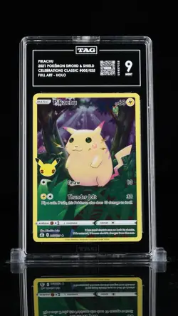 TAG 9 Pikachu 2021 Pokemon Celebrations Classic #5/25 Full Art - Image 1
