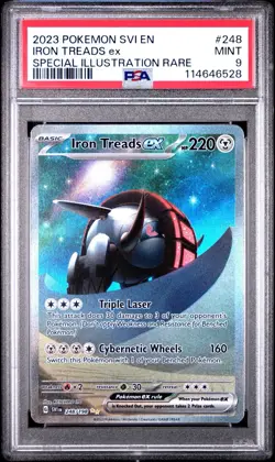 [PSA 9] Iron Treads EX 248/198 Scarlet Violet Base Pokemon TCG 2023 SIR - Image 1