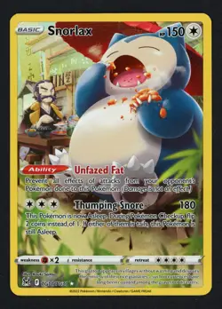 Snorlax TG10/TG30 SWSH11: Lost Origin Trainer Gallery Ultra Rare Pokemon TCG - Image 1