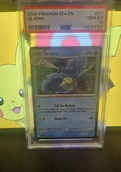 2024 POKEMON SFA EN-SHROUDED FABLE #011 SEADRA PSA 10 - Image 1