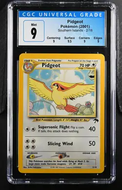 CGC 9 Pokemon TCG 2001 Southern Islands #2/18 Pidgeot - Image 1