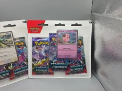 Pokemon TCG Sealed Temporal Forces 3 Pack Blister x 2 Cleffa & Cyclizar - SEALED - Image 2