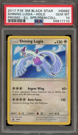 Pokemon Shining Lugia Shining Legends Super Premium Coll. Holo Promo SM82 PSA 10 - Image 1
