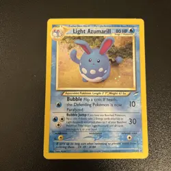 Pokemon Neo Destiny Holo Rare Vintage TCG Foil Light Azumarill 13/105 WotC - Image 1
