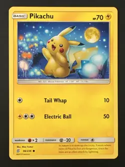 Pokemon TCG Pikachu 56/236 SM Unified Minds Regular Common NM - Image 1