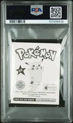 PSA 9 MINT 1999 MERLIN POKEMON #S10 PSYDUCK-PRISM - Image 2