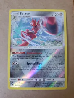 Scizor - 126/214 - SM Lost Thunder - Reverse Holo - LP - Pokemon TCG English - Image 1