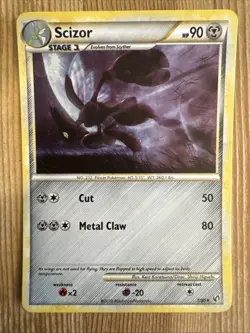 Scizor - 7/90 - Holo Rare HGSS Undaunted Pokemon TCG Vintage VLP - Image 1