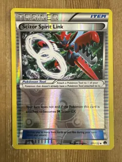 SCIZOR SPIRIT LINK - 111/122 - XY Breakpoint - Rev Holo - Pokemon TCG - MP - Image 1