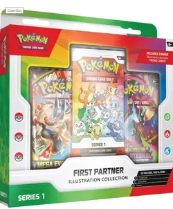 Pokemon TCG First Partner Illustration Collection Series 1 Box Set Pre Release - Image 1