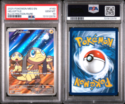 2025 POKEMON MEG EN-MEGA EVOLUTION ILLUSTRATION RARE 143/132 HELIOPTILE PSA 10 - Image 3