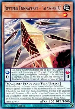 Yugioh! Deftero Enneacraft - "AlazoneIA", PHRE-EN017, Super Rare, 1st Edition - Image 1