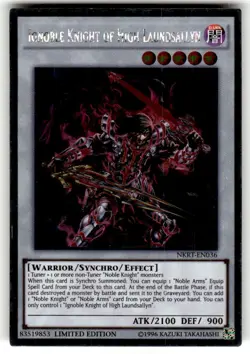 Yugioh Ignoble Knight of High Laundsallyn NKRT-EN036 Platinum Rare NM - Image 1