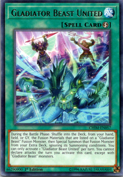 Gladiator Beast United - CHIM-EN057 - NM - Rare - 1st ed - Yugioh - Image 1