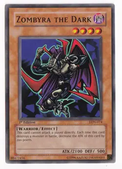Yu-Gi-Oh! Zombyra the Dark Labyrinth of Nightmare LON-074 1st Edition NA English - Image 1