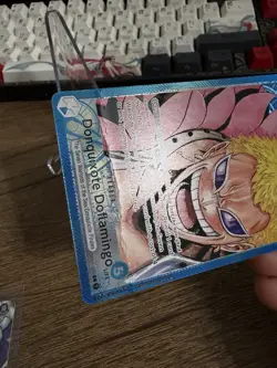 ONE PIECE Donquixote Doflamingo Alt Art Leader OP01-060 Romance Dawn DAMAGED - Image 4