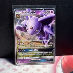 Espeon GX 61/149 Ultra Rare Sun & Moon Base Set Pokemon Card - Image 1