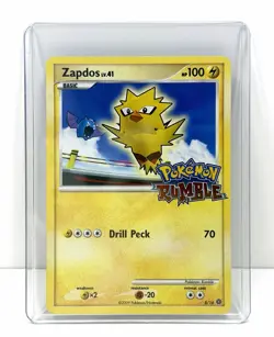 Zapdos 8/16 RUMBLE Stamped Pokemon TCG Card Regular 2009 - Image 1