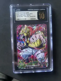 ABS-04 Golden Great Ape Gogeta Super Dragon Ball Heroes Trading Card UR LP - Image 1
