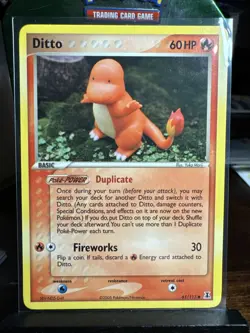 Pokemon TCG Ditto Charmander Delta Species Card 61/113 Non-Holo - Image 1