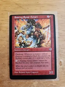 Searing Spear Askari - Mirage - Error Card - Miscut - MTG Magic - Image 1