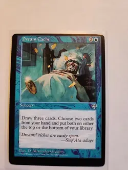 Dream Cache - Mirage - MTG Magic - Error Card - Miscut - Image 1