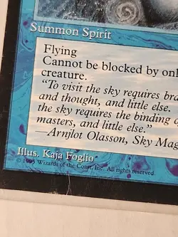 Wind Spirit - Ice Age - MTG Magic - Uncommon - Error Card - Miscut (Damaged) - Image 3