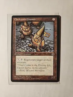 Clockwork Gnomes - Homelands - MTG Magic - Error Card - Miscut - Image 1