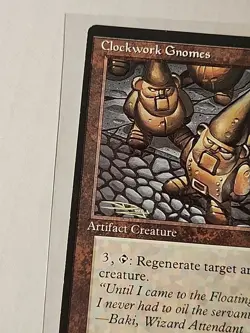 Clockwork Gnomes - Homelands - MTG Magic - Error Card - Miscut - Image 2