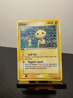 Minun 41/107 EX Deoxys Stamped Pokemon Card Reverse Holo Foil Rare HP - Image 4