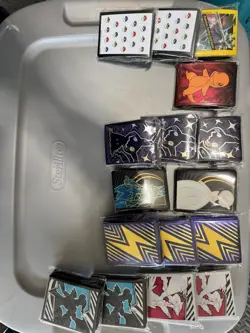 Pokemon ETB Lot Of 47 Various ETB Card Sleeves - Across A Ton Of Sets! - Image 2