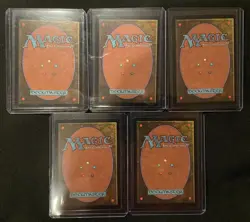MtG Secret Lair Spiderman Mana Symbiote Raised Foil Lands (Set of 5) PACK FRESH! - Image 2
