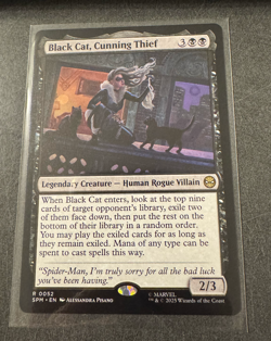 Black Cat, Cunning Thief - Marvel's Spider-Man - Rare - NM (see pics) MTG - Image 1
