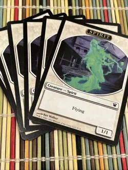 Spirit Token x9 Innistrad Magic the Gathering MtG Free Shipping - Image 1