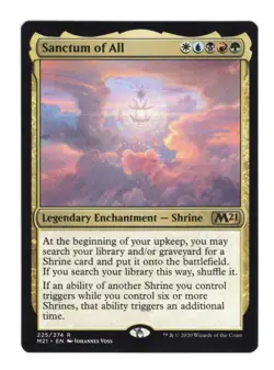 Sanctum of All M21 Core Set 2021 English Regular MTG Magic NM/M - Image 1