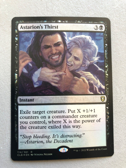 Mtg Carte Magic Commander Legends Astarion's Thirst English FOIL NM - Image 1