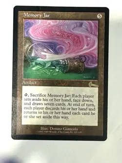 Memory Jar USG Rare Magic the Gathering MTG - Image 1