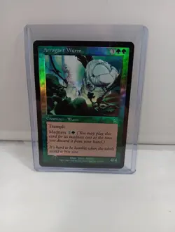 Magic The Gathering MTG ARROGANT WURM FOIL Torment LP Lightly Played - Image 1