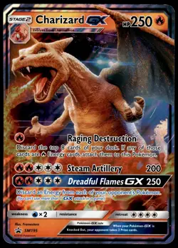 Charizard GX SM195 JUMBO OVERSIZED Black Star Promo Pokemon Card - Image 1