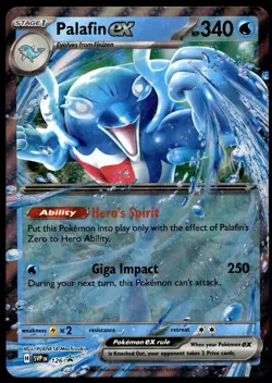 Palafin ex SVP 126 JUMBO OVERSIZED Black Star Promo Pokemon Card - Image 1